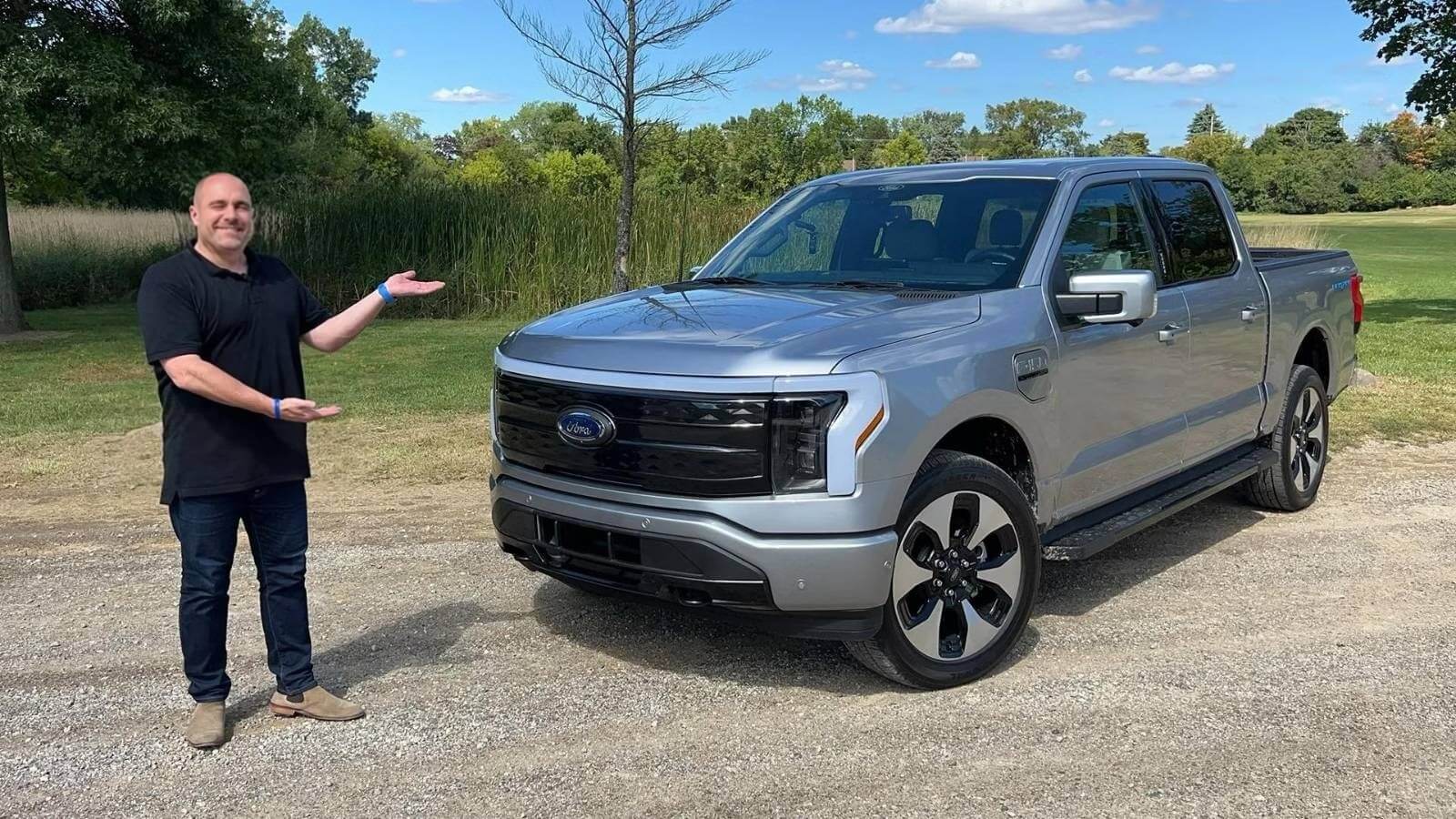 Frank with his Ford F-150 Lightning